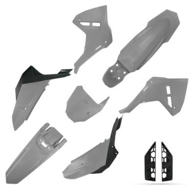 Imagem de Kit Plástico F25 C/ Number Plate Amx Crf 250f Off Road Trilha Motocros