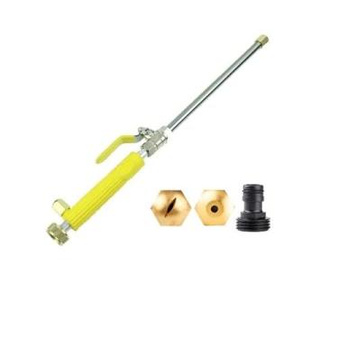 Imagem de Pistola de água de alta pressão de metal para arruela de carro e ferramenta de lavagem de jardim - amarelo