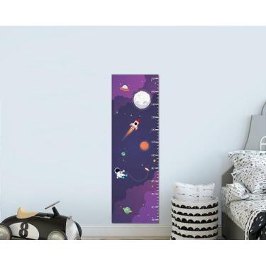 Imagem de Régua de Crescimento Espaço Astronauta - Adesivo Decorativo Infantil -