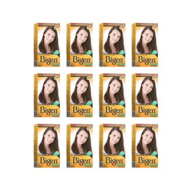 Imagem de Coloraçao Bigen 48 Castanho Escuro - Kit Com 12Un