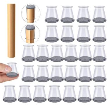 Imagem de Protetores de pernas de cadeira OASMU 32 peças de feltro de silicone X