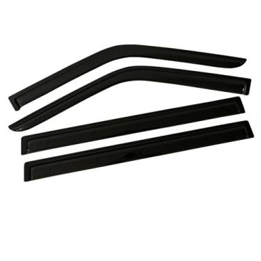 Imagem de GRJQRKHZ Defletor de janela lateral de carro para F&ord Flex 2009-2019 Weathershied viseira de porta vento sol proteção chuva janela lateral defletores de vento