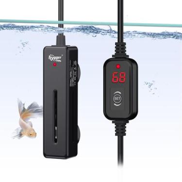 Imagem de Aquecedor de aquário hygger Mini Fish Tank Submersível 50W 200L