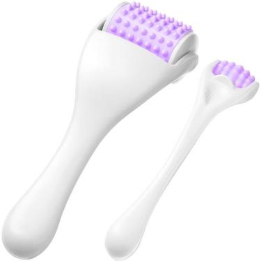 Imagem de Massageador de celulite Tondiamo Muscle Roller Stick, 2 peças, roxo