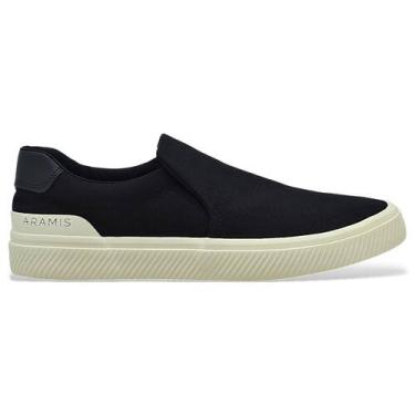 Imagem de Tenis Aramis Masculino Daily Slip Canvas Casual Conforto, 39, Preto
