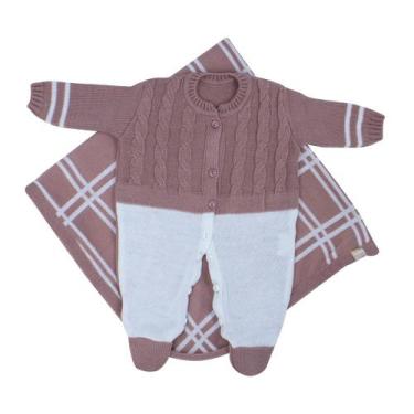 Imagem de Saída de Maternidade Jacquard - Kowak, Rose, RN