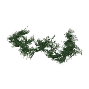 Imagem de UGPLM Guirlanda de artificial, guirlanda de folhagens natalinas, 180 cm, enfeite para mesa de jantar, decoração para área externa, quarto, janela,