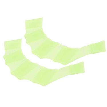 Imagem de Luvas de mão de natação de silicone, formato de sapo, design hidrodinâmico, design reutilizável, homens adultos mulheres crianças, com dedo de palma, para treinamento de natação