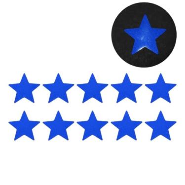Imagem de Generic Decalque refletivo de para-choque azul pentagrama losango grade adesivo refletivo carro decoração personalizada veículo corpo ou janela
