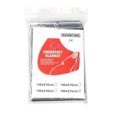 Imagem de Cobertores térmicos de emergência – Cobertor de sobrevivência para acampamento e sobrevivência ao ar livre bolsa de sobrevivência
