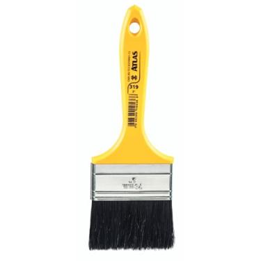 Imagem de Atlas - Trincha Média de 3 Polegadas com Cerdas Pretas para Pintura de Esmalte Sintético ou Base Água