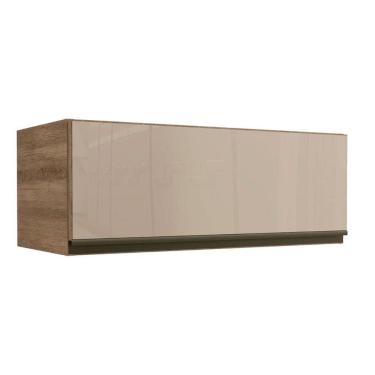 Imagem de Armário De Geladeira P- Cozinha Maxxi G770 C- 1 Porta Basculante C- Vidro 80cm Nogal - Kappesberg