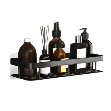 Imagem de Prateleira Preta Organizadora Para Banheiro Ou Cozinha