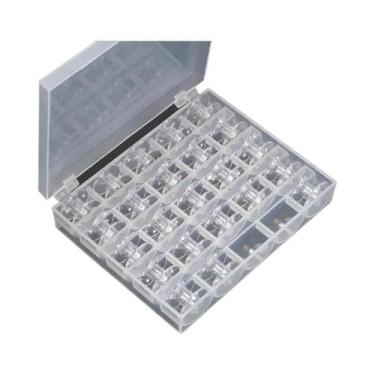 Imagem de Conjunto De Bobinas De Plástico Transparente Com Fundo Rosqueado 25 Pe