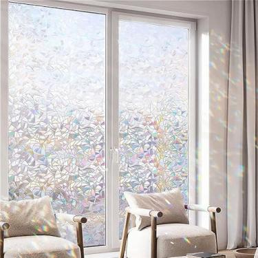 Imagem de Adesivo Mosaico Ladrilho 3D Para Vidro Box Janela Porta 2m,janela de vidro,pelicul(60 * 200cm)