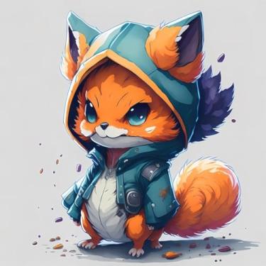 Imagem de Kynzra Adesivo de Parede Estilo Anime Monstros Fofinhos para Crianças Decoração Infantil 40x40cm