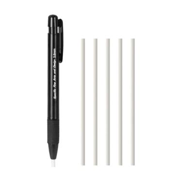 Imagem de KiBcsLic Borracha em formato de caneta com 5 refis de 3,8 mm - Presente ideal para professores - Lápis retrátil para apagar, perfeito para pintura, estudo e