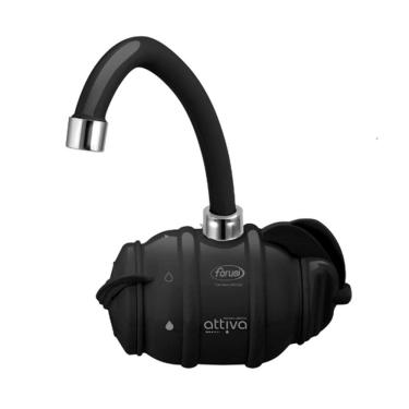 Imagem de Torneira Eletrônica Forusi Attiva Parede Preto 5400W