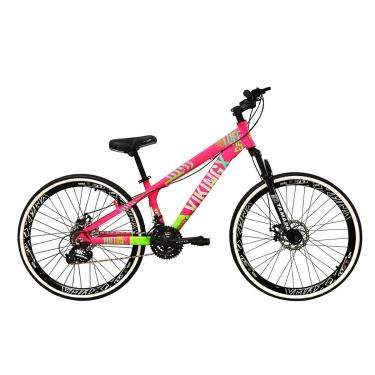 Imagem de Bicicleta Aro 26 Vikingx Tuff 21v Alumínio Freio a Disco Suspensão Aros Vmaxx-Unissex