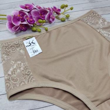 Imagem de 6 calcinha calçola hot pants senhora cintura alta confortável tecido m