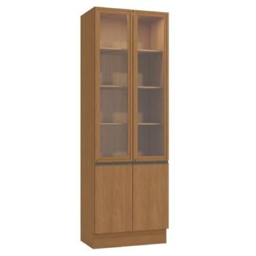 Imagem de Cristaleira G756 Kappesberg Com Vidro Led Canela