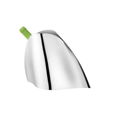 Imagem de Balde de gelo de vinho tinto de aço inoxidável de camada dupla espesso, balde de gelo champanhe, balde de cerveja gelada, balde de cuspir, balde de cubo de gelo, balde de isolamento (prata)