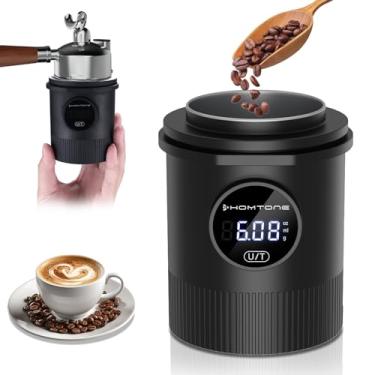 Imagem de HOMTONE Copo dosador de café com escala, balança de café expresso recarregável, precisão de 0,05 g, multiuso para café expresso, café gotejante, prensa francesa, especiarias e muito mais – compatível