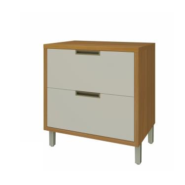 Imagem de Balcão 1 Porta 1 Gaveta 80cm Imperatriz Nesher - Freijo/Off White