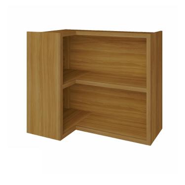 Imagem de Armário Aéreo de Canto Baronesa MDF Imperatriz Nesher - Freijo