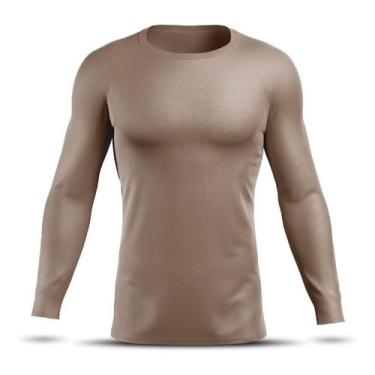 Imagem de Camisa Corrida Camiseta Segunda Pele Masculina Térmica Rashguard Acade