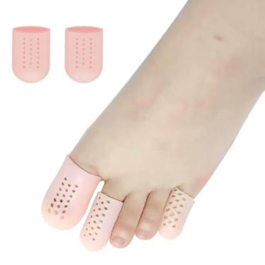 Imagem de Kit- Protetor de Silicone Dedos Pé Mão Dedeira Unha Encravada 3 tamanhos Dedão indicador e dedinho recortável