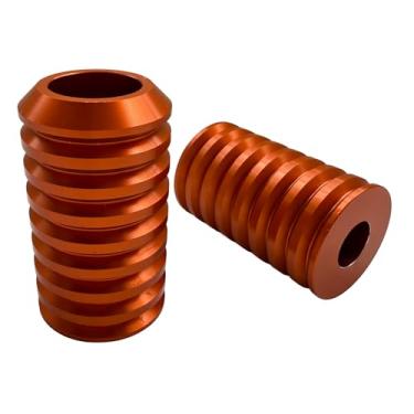 Imagem de Rodas decorativas da barra de colisão dianteira e traseira da motocicleta, controles deslizantes da barra de colisão do motor e capas decorativas da barra de colisão do alforje (laranja)