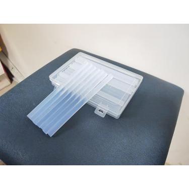 Imagem de Bastões de cola quente preta: 24 unidades 11 mm de diâmetro 190 mm de comprimento mini bastão de tamanho completo para pistola de cola quente (transparente)