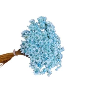 Imagem de Flor Sempre Viva Branca I Kit com ate 1.200 Flores Secas, Buquês, Decoração de Casamento e Eventos - Beleza Natural Eterna(Azul Claro,8buquês)