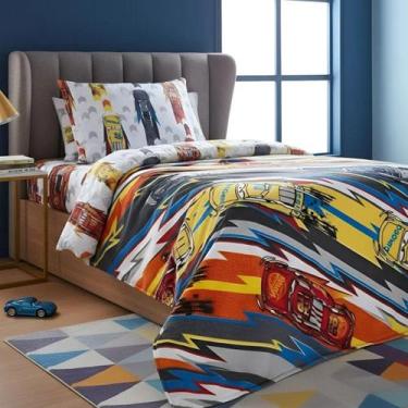 Imagem de Coberta Grosso Infantil Manta Carros Soft Antialergica Luxo - De Luca 