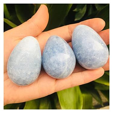 Imagem de Cheio de textura, 1 peça, ovos de cristal natural, quartzo celestite, pedras preciosas, ovos, cristais, Reiki, decoração de casa