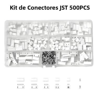 Imagem de Kit De Conectores JST-XH 500PCS 2 3 4 5 6 Pinos Soquete Fêmea 254mm Pa