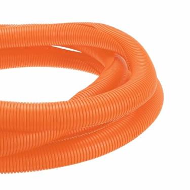 Imagem de DMiotech Tubulação dividida de tear de arame de 6 metros, protetores de cabo de conduíte flexível para animais de estimação, para escritório, casa, jardim, laranja