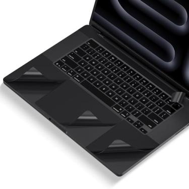 Imagem de Adesivo protetor de palma compatível com MacBook Pro 2025-2021 de 16 polegadas M4 M3 A3403 A3186 A2991 A2780 A2485, acessórios para MacBook Pro, proteção contra arranhões, preto espacial