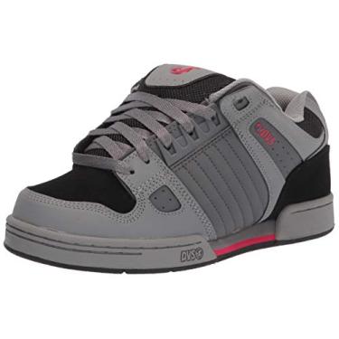 Imagem de DVS Tênis de skate masculino Celsius, couro preto e preto, 48, Preto