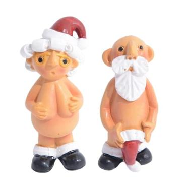 Imagem de Enfeite de Natal, decoração de Papai Noel, design de touca de meia, 5 cm