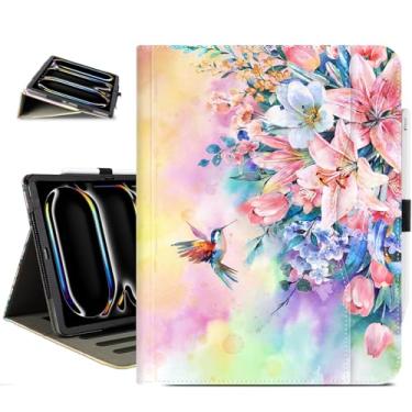 Imagem de Vimorco Capa para iPad Pro de 13 polegadas, capa para iPad Air de 13 polegadas, adequada para iPad Pro 12,9, capas 6ª/5ª/4ª/3ª geração, 5 ângulos de suporte/suporte de digitação/porta-lápis/bolsos