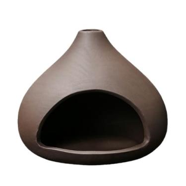 Imagem de Suporte Palo Santo, Chimenea, Queimador de incenso de argila roxa em forma de lágrima, queimador de cone de incenso