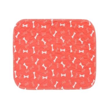 Imagem de KiBcsLic Tapete higiênico lavável para cães, ideal para cercado de parto, gaiola de recreação, à prova de vazamentos, leve, antiderrapante e impermeável, Vermelho