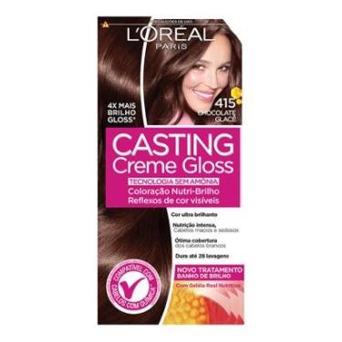 Imagem de Coloração Casting Creme Gloss L'Oréal Paris 415 Chocolate Glacê-Unissex