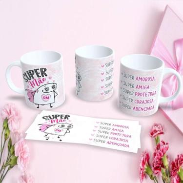 Imagem de Caneca Personalizada Dia das Mães Flork 325ml Porcelana Presente Criat