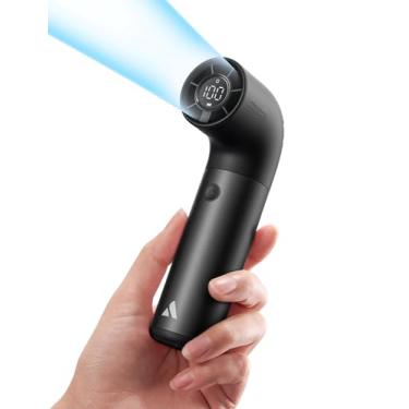 Imagem de Aecooly Ventilador portátil portátil, mini ventilador turbo potente, Aero Pro de alta velocidade de 19000 RPM, tempo de resfriamento máximo de 14H, caixa de alumínio de 6 velocidades, estojo de viagem