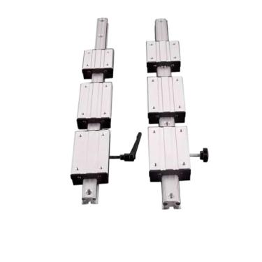 Imagem de Trilho linear de eixo duplo LGD6 26 mm comprimento 100 mm-1000 mm 1 bloco deslizante LGB6 e 1 guia LGD6 para peças CNC (LGB6-60mm-4 rodas, 250 mm)