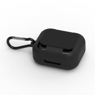 Imagem de Geekria Capa de silicone compatível com Soundcore por Anker P30i True Wireless Earbuds, capa protetora para fones de ouvido com gancho para chaveiro, porta de carregamento acessível, LED frontal