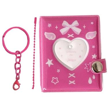 Imagem de Álbum de Fotos | Porta-chave com Pendente - Suporte de Bolso para 32 Fotos | Para Aniversário Casamento dos Namorados Uso Diário Viagem Crianças Adultos